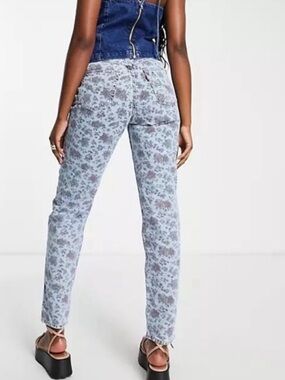 Levi's Premium 80S MOM WOMEN'S JEANS Size 30 Floral Print